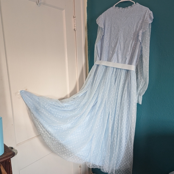 Light Blue Spring Dress - Picture 5 of 8